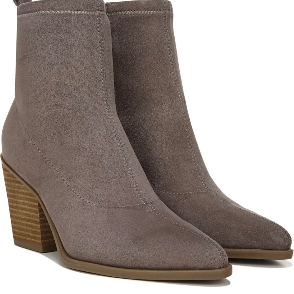 Natural Soul Melodi Booties, Wide Width, Size 10 Wide, Pavement Gray